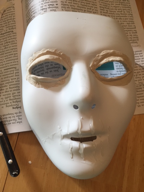 hot glue and paper clay
